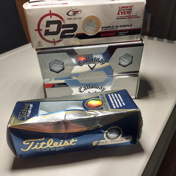 Golf Balls Bundle Callaway Titleist Top Flite 4 Sleeves 12 Balls New Never Hit - Picture 7 of 10